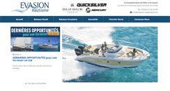 Desktop Screenshot of evasion-nautisme.com
