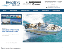 Tablet Screenshot of evasion-nautisme.com